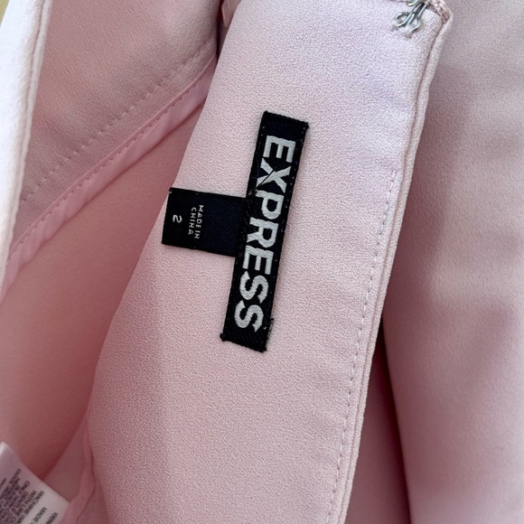 EXPRESS| Pink A-Line Mini Skirt w/Shorts Sz 2 - Picture 5 of 6